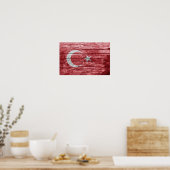 Poster Drapeau en bois turc (Cuisine)