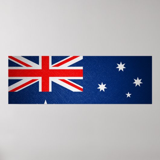 Poster Drapeau en cuir australien (Devant)