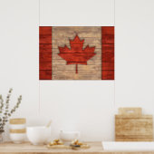 Poster Drapeau en état de détresse au Canada (Cuisine)