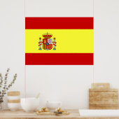 Poster Drapeau Espagne (Cuisine)