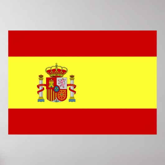 Poster Drapeau Espagne (Devant)