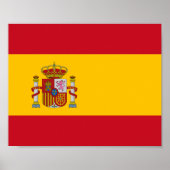 Poster Drapeau Espagne (Devant)
