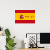 Poster Drapeau Espagne - Bandera de Espana (Bureau à domicile)