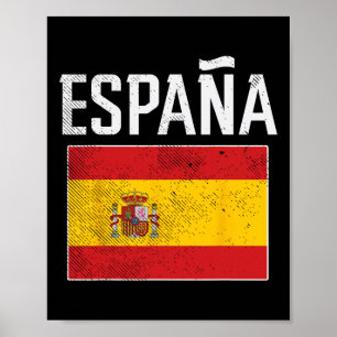 Poster Drapeau Espagne Espagne Espagnol Football Hommes F