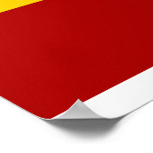 Poster drapeau Espagne qualité (Coin)