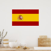 Poster drapeau Espagne qualité (Cuisine)