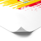 Poster Drapeau espagnol (Coin)