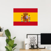 Poster Drapeau espagnol (Bureau à domicile)