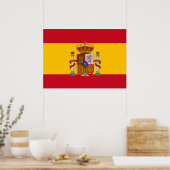 Poster Drapeau espagnol (Cuisine)