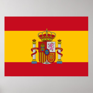 Poster Drapeau espagnol