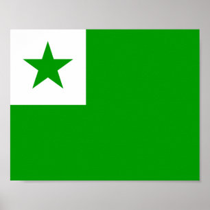 Poster Drapeau espéranto