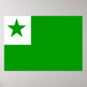 Poster Drapeau espéranto (Devant)