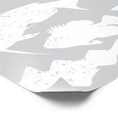 Poster Drapeau estonien fait de poisson - Design de pêche (Coin)