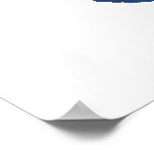 Poster Drapeau et carte de l'État de Caroline du Sud (Coin)