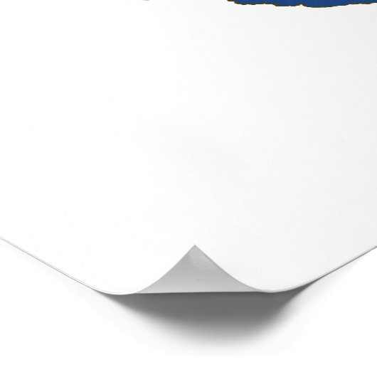 Poster Drapeau et carte de l'État de Caroline du Sud (Coin)