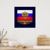 Poster Drapeau et emblème de la Fédération de Russie (Cuisine)