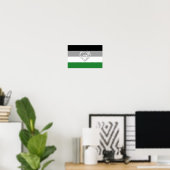 Poster Drapeau et symbole de fierté androphile (Bureau à domicile)