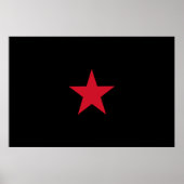 Poster Drapeau Ezln, Colombie (Devant)
