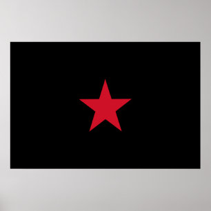 Poster Drapeau Ezln, Colombie