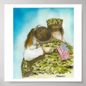 Poster Drapeau fille (Devant)