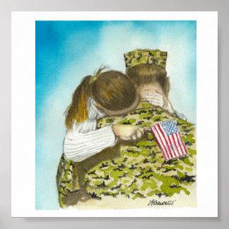 Poster Drapeau fille