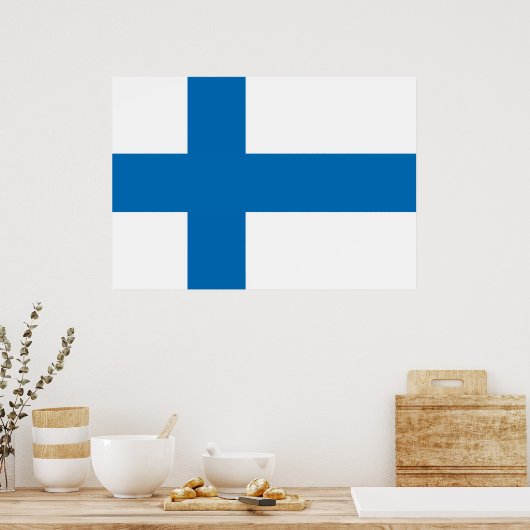 Poster Drapeau Finlande (Cuisine)