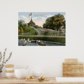 Poster Drapeau floral, Belle Isle Park, Détroit 1915 Vint (Cuisine)