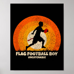 Poster Drapeau Football Boy Drapeau Uncatchable Football