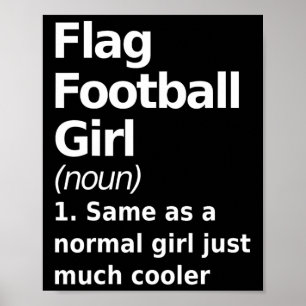Poster Drapeau Football Définition Fille Drôle Et Sy Femm