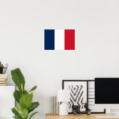 Poster Drapeau français (Bureau à domicile)