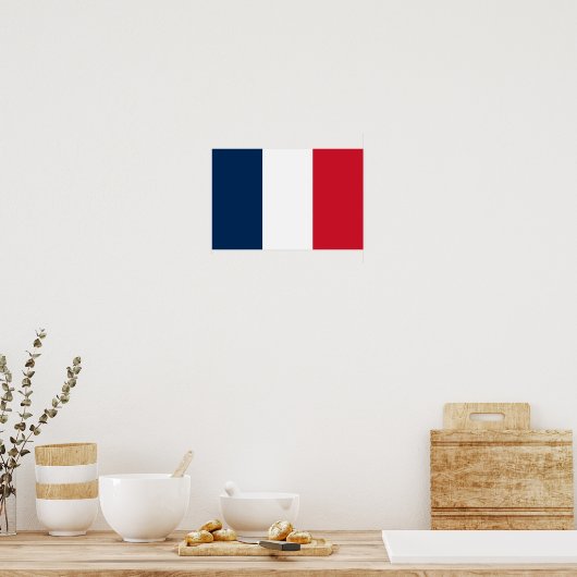 Poster Drapeau français (Cuisine)