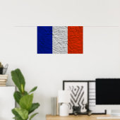 Poster drapeau français (Bureau à domicile)