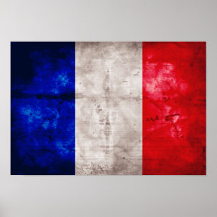 Poster Drapeau français