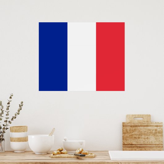 Poster Drapeau français (France) (Cuisine)