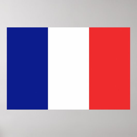 Poster Drapeau français Tricolore grand (Devant)