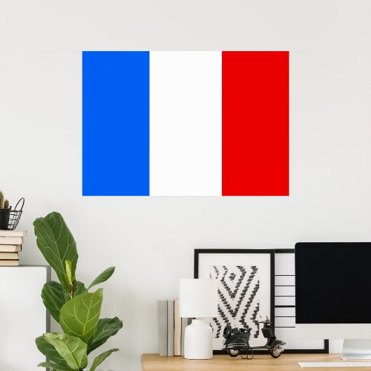 Poster Drapeau France (Bureau à domicile)