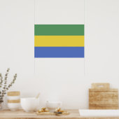 Poster Drapeau Gabon (Cuisine)