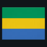 Poster Drapeau Gabon<br><div class="desc">Drapeau patriotique du Gabon.</div>