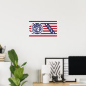 Poster Drapeau Galaxy U.N.E (Bureau à domicile)