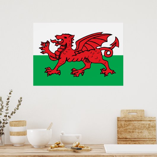 Poster Drapeau gallois (Cuisine)