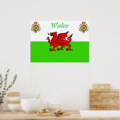 Poster Drapeau gallois (Cuisine)