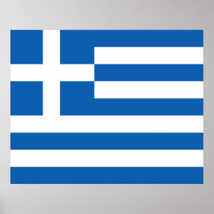 Poster Drapeau grec (Grèce)
