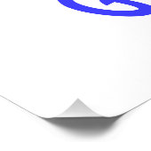 Poster Drapeau grec personnalisé Grèce (Coin)