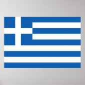 Poster Drapeau Grèce (Devant)