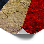 Poster Drapeau Grunge Royaume-Uni (Coin)