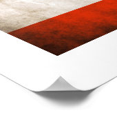 Poster Drapeau Grungy Lebanon (Coin)