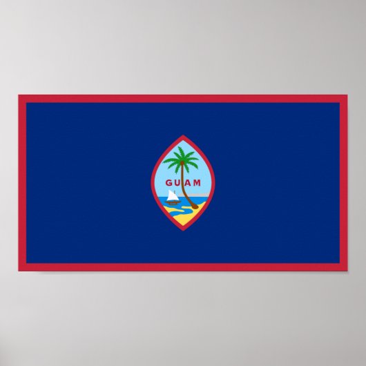 Poster Drapeau Guam (Devant)