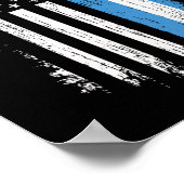 Poster Drapeau guatémaltèque américain - Fierté Guatemala (Coin)