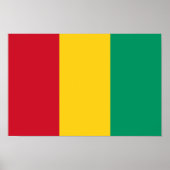Poster Drapeau Guinée (Devant)
