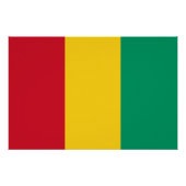 Poster Drapeau Guinée (Devant)